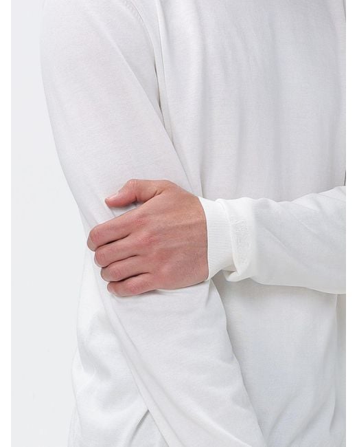 Mc2 Saint Barth White Basic Crew Neck Sweater for men