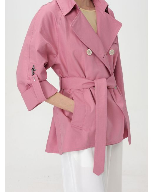 Trench in cotone di Fay in Pink