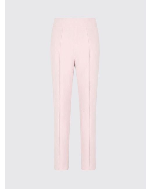 FEDERICA TOSI Pink Cropped Fit Crêpe Trousers