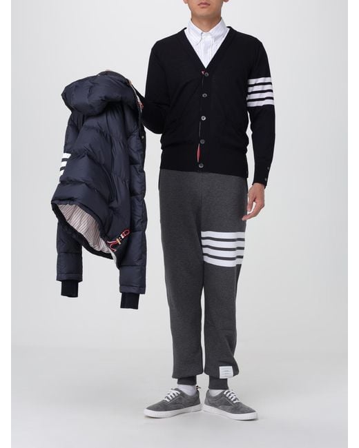 Thom Browne Blue Wool Cardigan for men