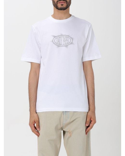 T-shirt in cotone con logo di Daily Paper in White da Uomo