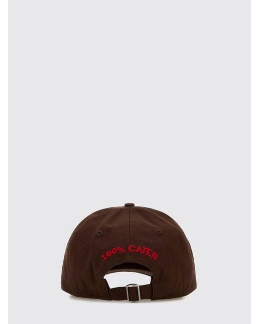 DSquared² Brown Cotton Twill Hat With Logo Patch for men