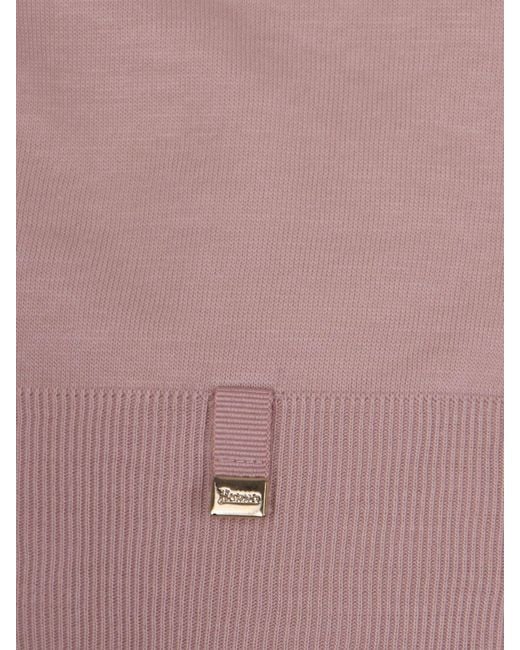 Herno Pink Short-Sleeved Crewneck T-Shirt
