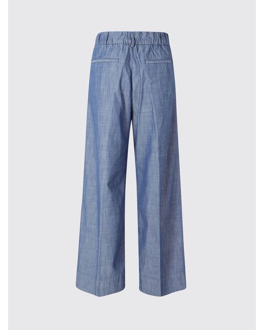 Myths Blue Cotton Palazzo Trousers