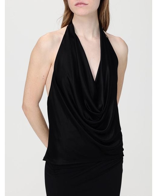 Elisabetta Franchi Black Jersey Top
