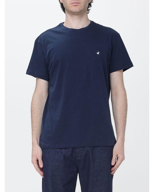 Brooksfield Blue Pima Cotton T-Shirt for men