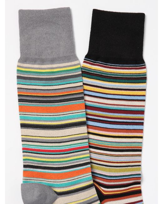 Set 2 Paia Di Calze Signature Stripes di Paul Smith in White da Uomo