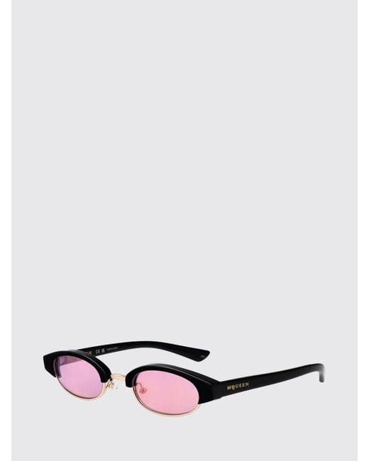 McQueen White Am0534S Acetate Sunglasses for men