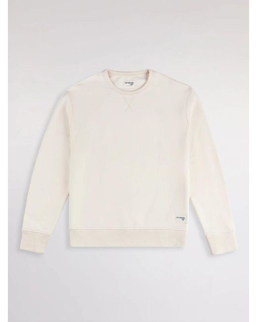 Fay Natural Cotton Crew Neck Sweatshirt for men
