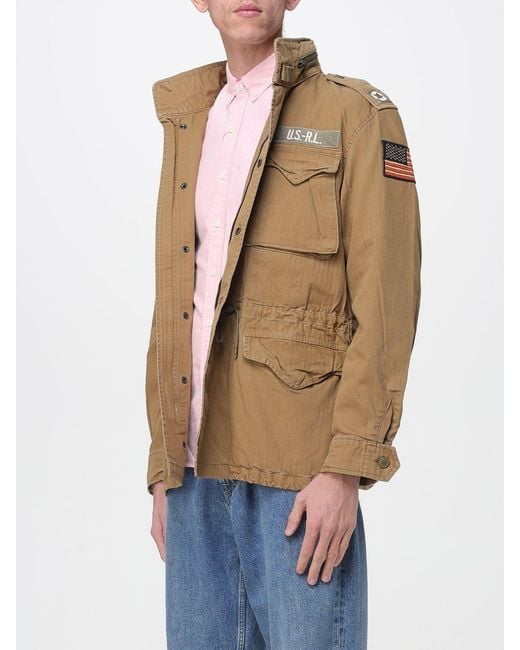 Polo Ralph Lauren Natural Cotton Jacket With Patch for men