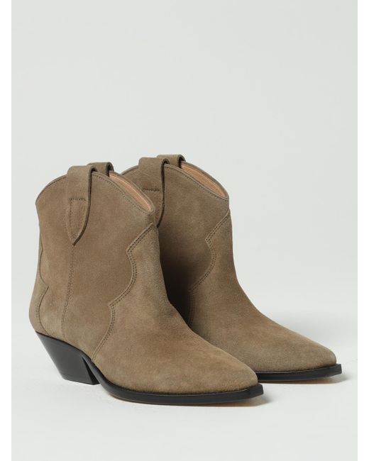 Isabel Marant Brown Flat Ankle Boots