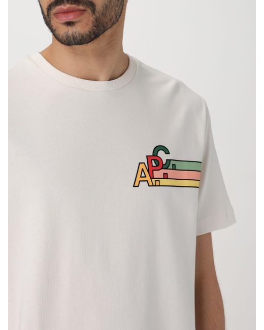 A.P.C. T-shirt in White für Herren