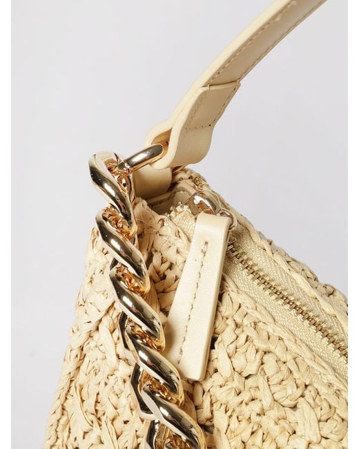 Twinset Natural Liliana Crochet Raffia Bag