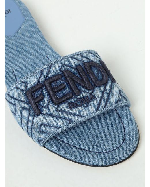 Fendi Blue Slide