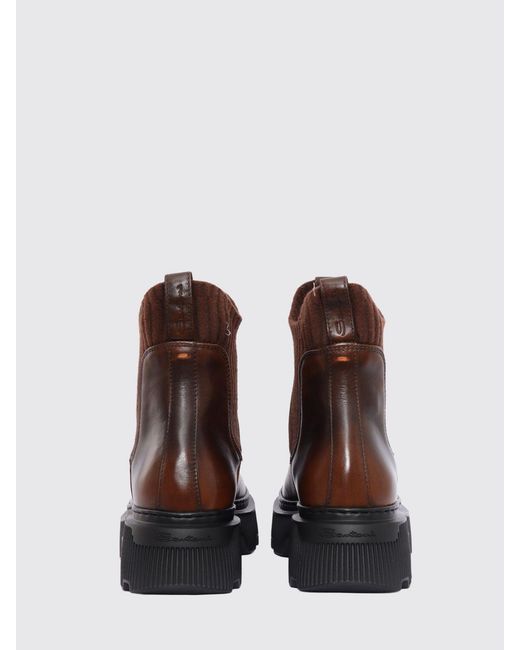 Santoni Brown Shoes
