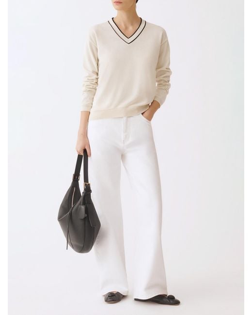 Fabiana Filippi White Cotton Pullover