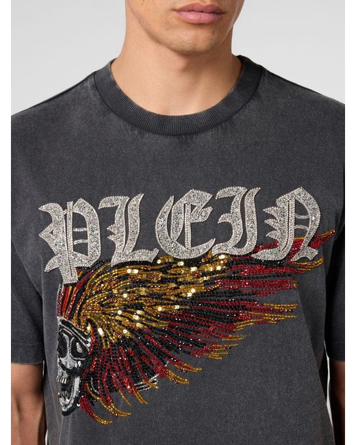 Philipp Plein Gray T-Shirt for men