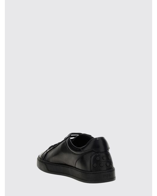Tod's Black Leather Sneakers for men