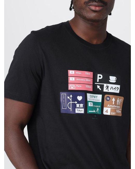 Paul Smith Black T-Shirt for men