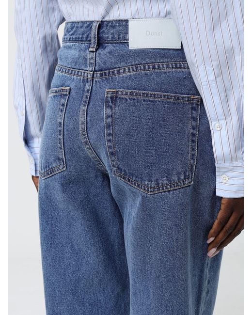 DUNST Blue Straight Cotton Denim Jeans By