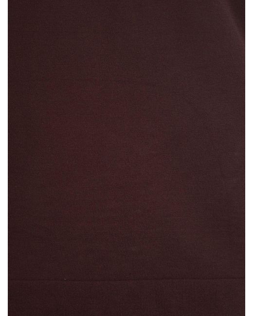 Ballantyne Red Cotton Knit Polo Shirt for men