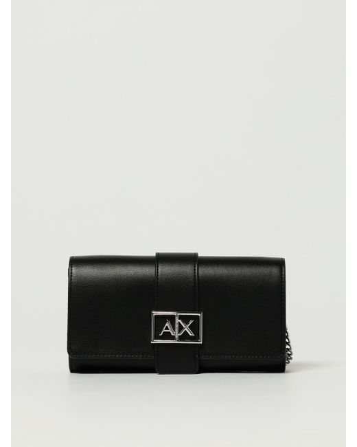 ARMANI EXCHANGE Black Schultertasche Damen