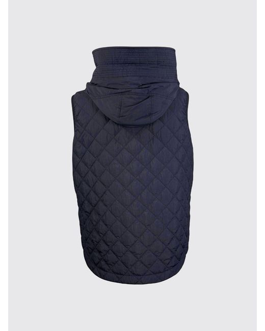 Peuterey Blue Padded Quilted Nylon Vest