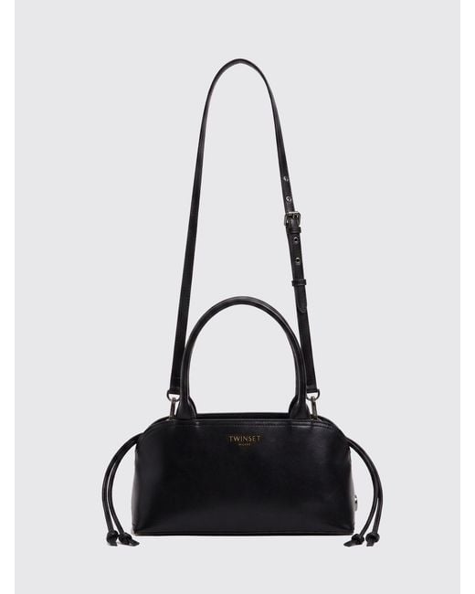 Twinset Black Faux Leather Bag