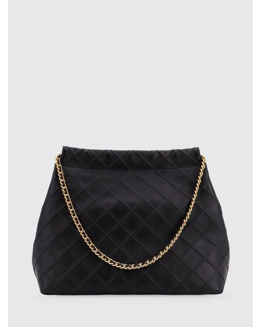 Tory Burch Black Fleming Diamond Quilted Leather Bag