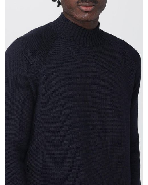 Zanone Blue Sweatshirt for men