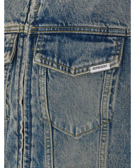 Represent Blue Denim Jacket for men