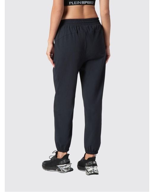 Philipp Plein Blue Technical Stretch Fabric Jogging Pants