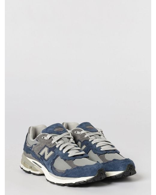 New Balance Blue 2002R Suede And Mesh Sneakers for men
