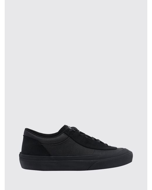 Stone Island White Low-Top Canvas And Suede Sneakers With Logo for men