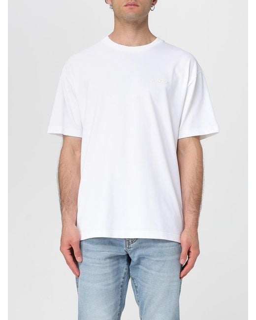 Mackage White Basic Cotton T-Shirt for men