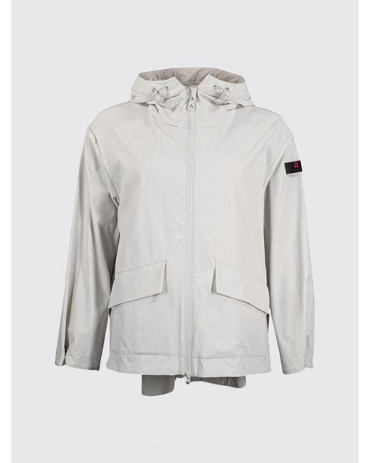 Peuterey Gray Nylon Hooded Windbreaker