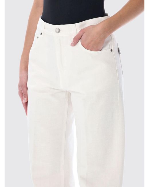 Haikure White Regular Fit Denim Jeans