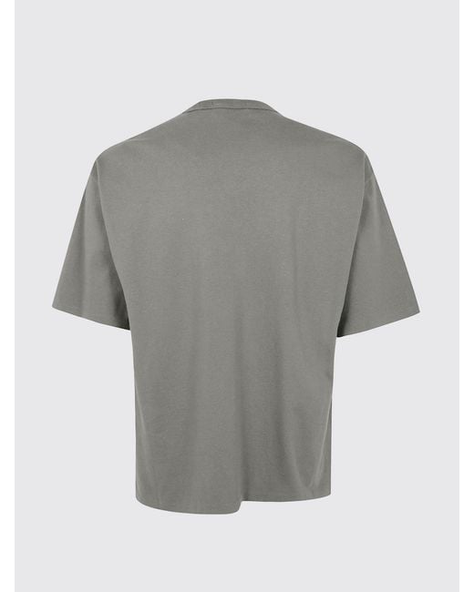 Polo Ralph Lauren Gray Crewneck Cotton T-Shirt With Contrast Logo for men