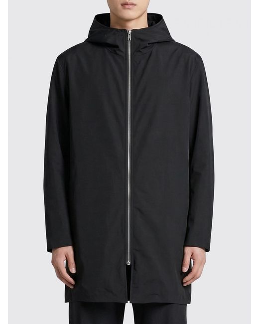 Rick Owens Black Nylon Hooded Jacket for men