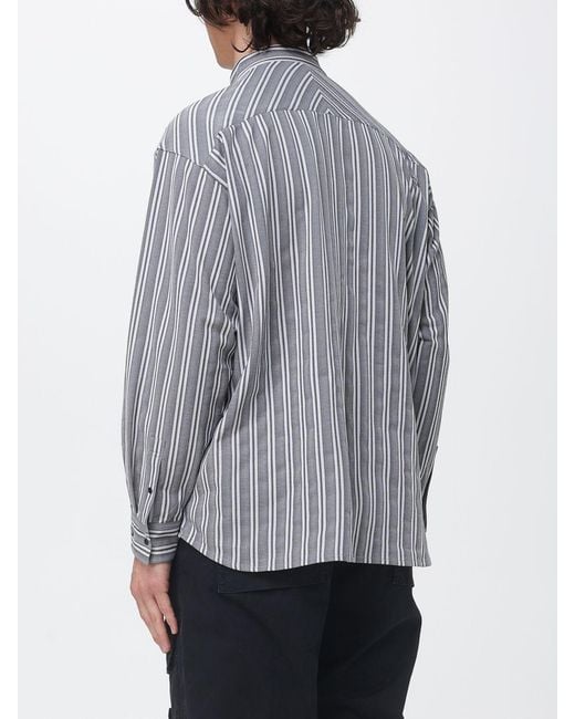 Oakley Gray Fgl Fuel Ls Shirts 6.0 Striped Polyester Shirt for men