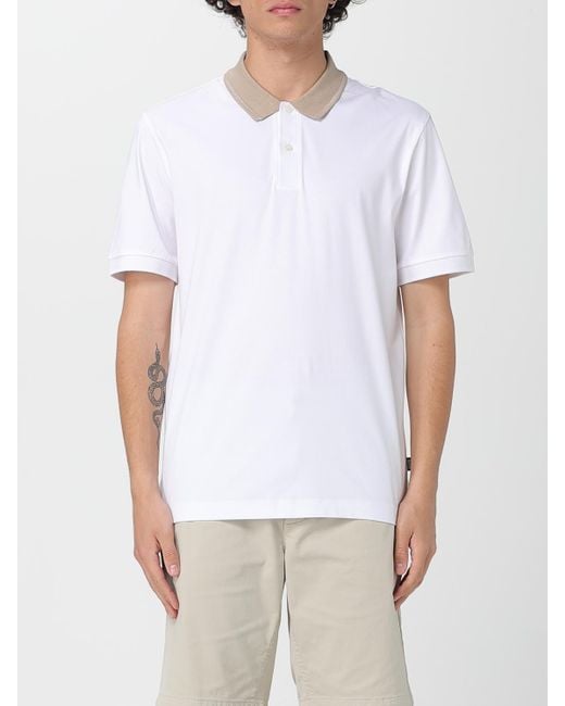 Polo Basic di Boss in White da Uomo