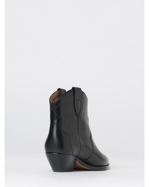 Isabel Marant Black Dewina Leather Ankle Boots