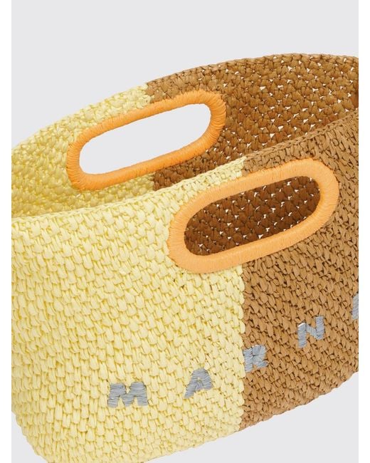 Marni Yellow Tote Bag