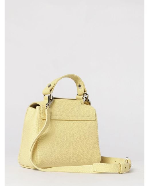 Orciani Natural Sveva Soft Mini Hammered Leather Bag