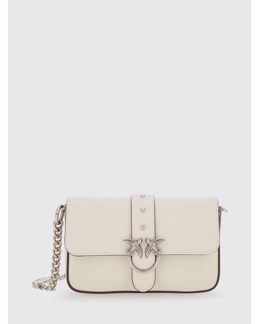 Pinko Natural Baby Love Bag One Slouchy Leather Bag