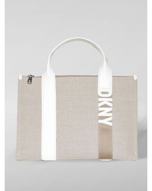 DKNY White Tote Bags
