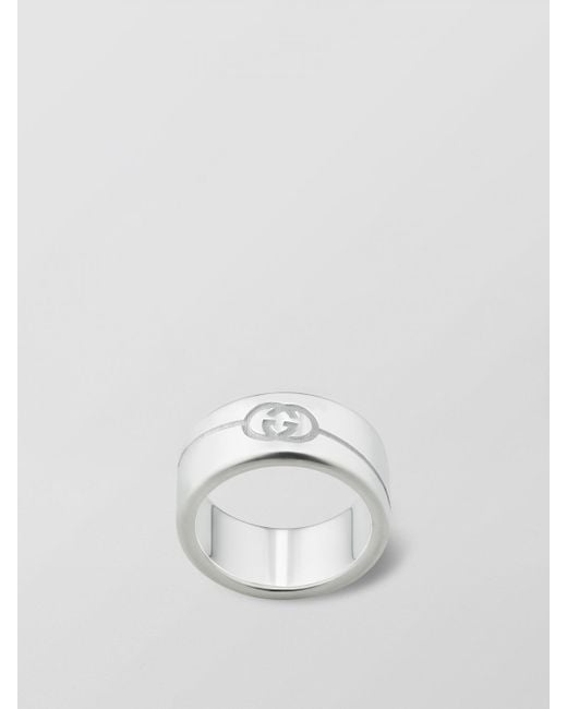 Gucci White Interlocking G Ring