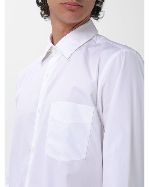Aspesi White Classic Poplin Shirt for men