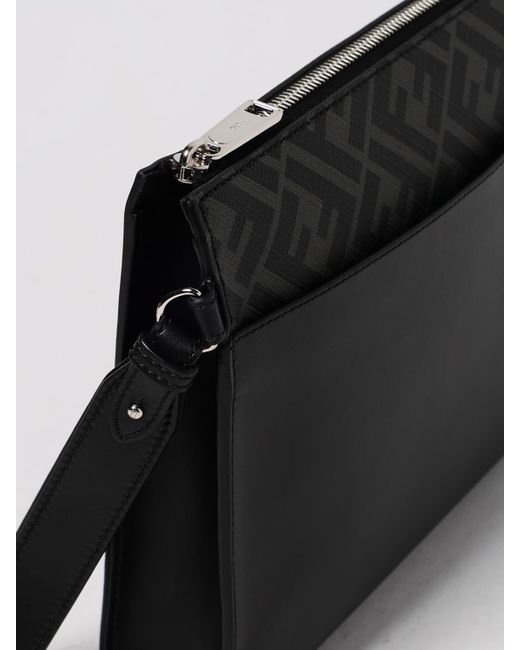 Pouch Squared Ff di Fendi in Black da Uomo