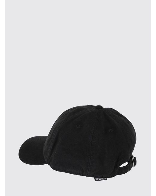 MM6 by Maison Margiela Black Baseball Cap for men